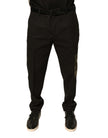 Dolce & Gabbana Schwarze Baumwolle Männer Cargo Freizeithosen