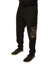 Dolce & Gabbana Schwarze Baumwolle Männer Cargo Freizeithosen