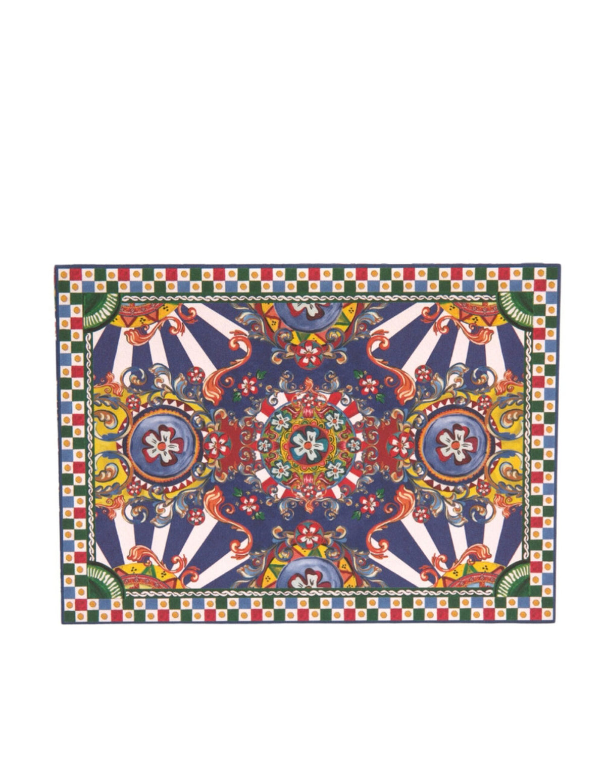 Dolce & Gabbana Multicolor Carretto Siciliano Etui für Postkarten