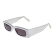 GCDS weiße Kunststoffsonnenbrille