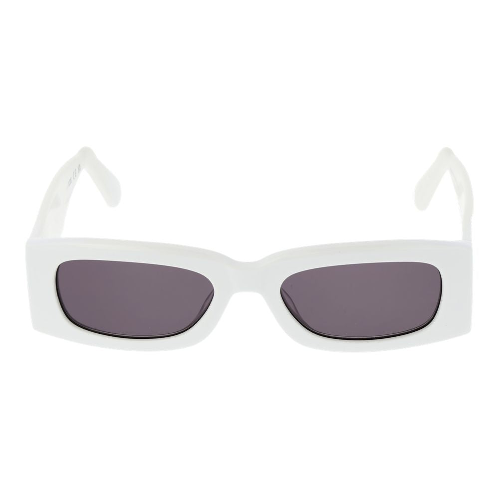 GCDS weiße Kunststoffsonnenbrille
