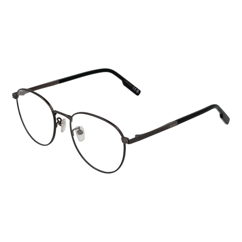 Ermenegildo Zegna Graue Titan-Brillenfassung