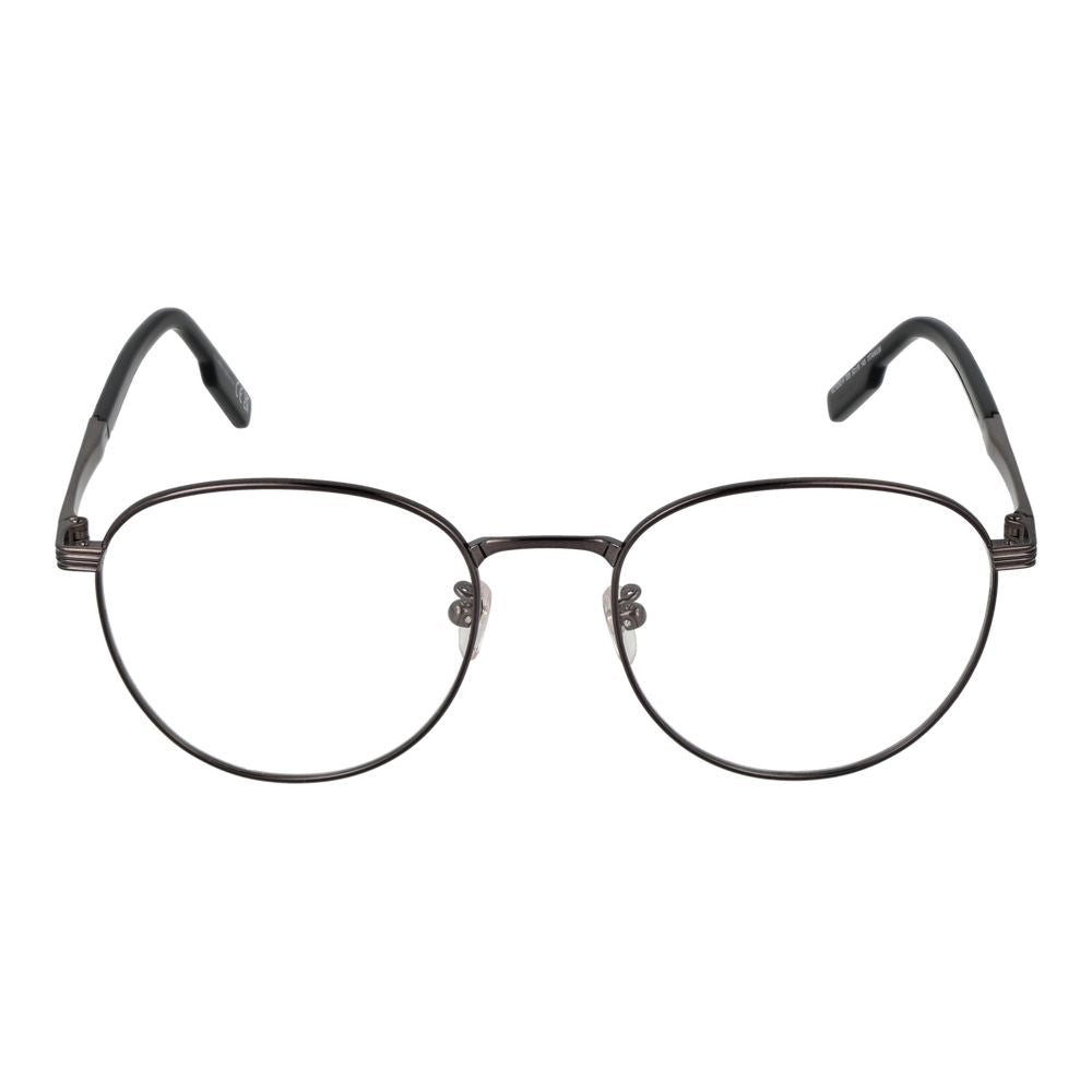 Ermenegildo Zegna Graue Titan-Brillenfassung