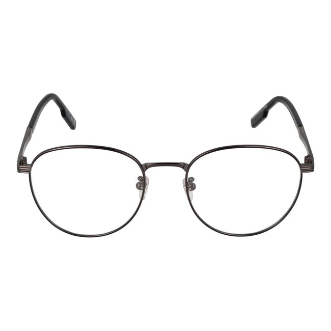 Ermenegildo Zegna Graue Titan-Brillenfassung