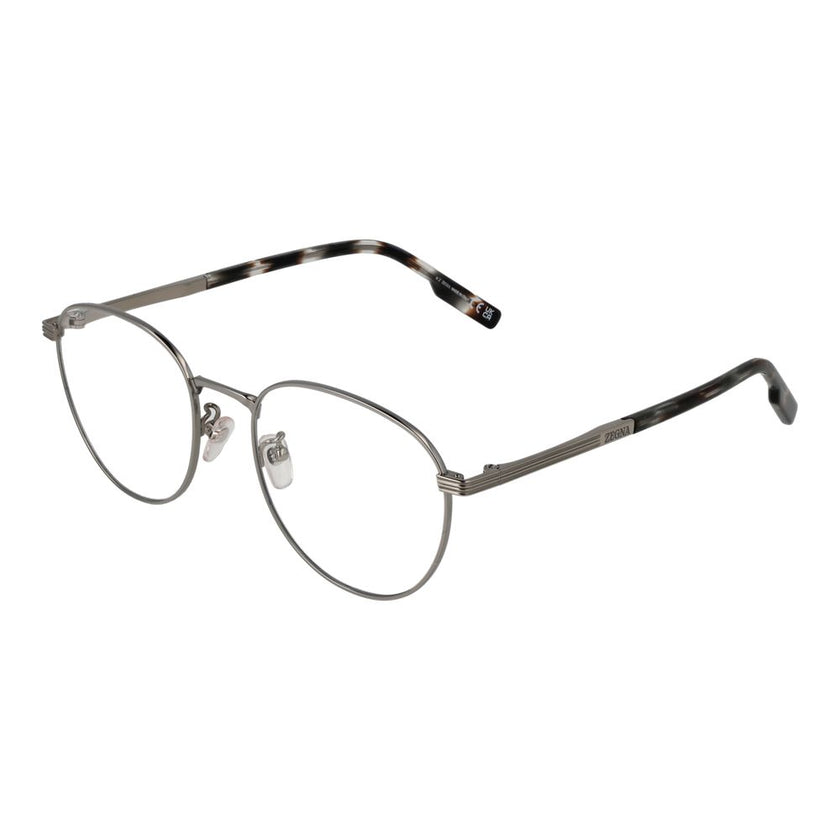 Ermenegildo Zegna Graue Titan-Brillenfassung