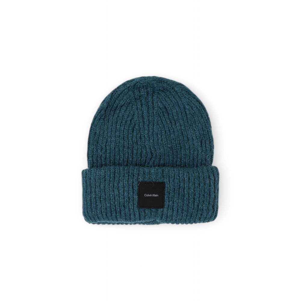 Calvin Klein Green Alpaca Leather Cap (Baseball Cap)