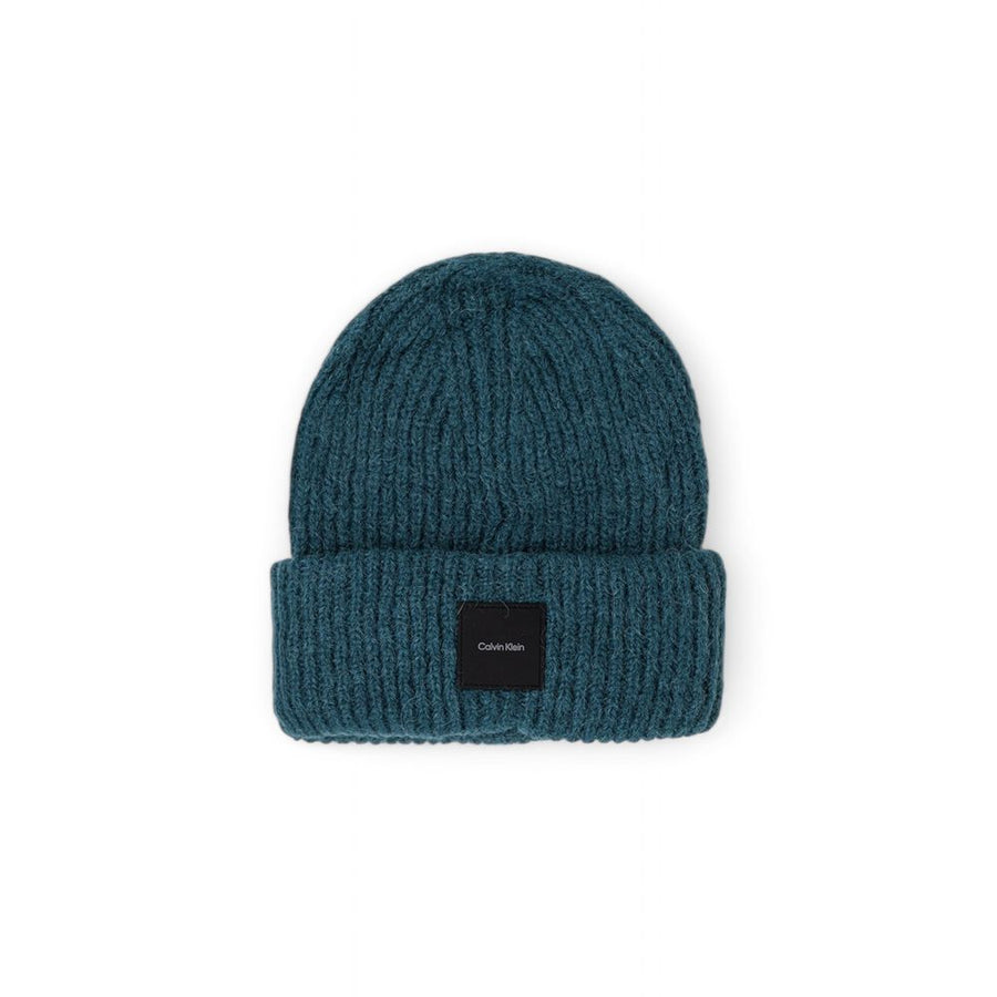 Calvin Klein Grüne Alpaka-Leder-Kappe (Baseball-Mütze)