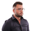 Yohji Yamamoto Brille aus schwarzem Titan (Fassung)