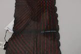 Dolce & Gabbana Schwarz Rot Viskose Foulard Markenschal