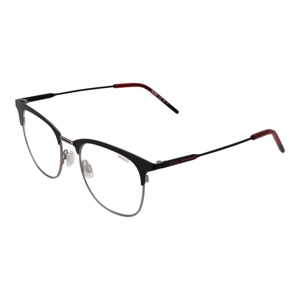 Hugo Boss Schwarze Edelstahlbrille (Gestell)