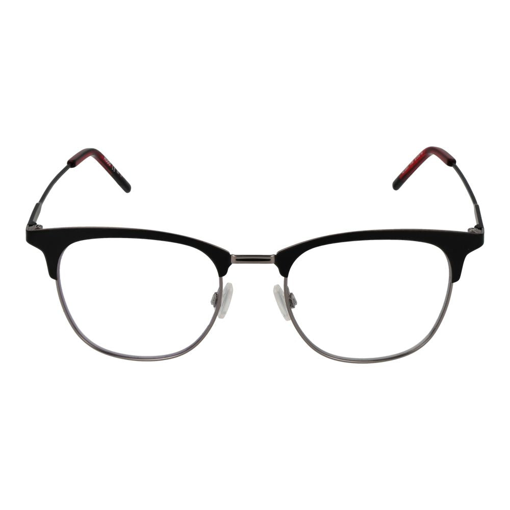 Hugo Boss Schwarze Edelstahlbrille (Gestell)
