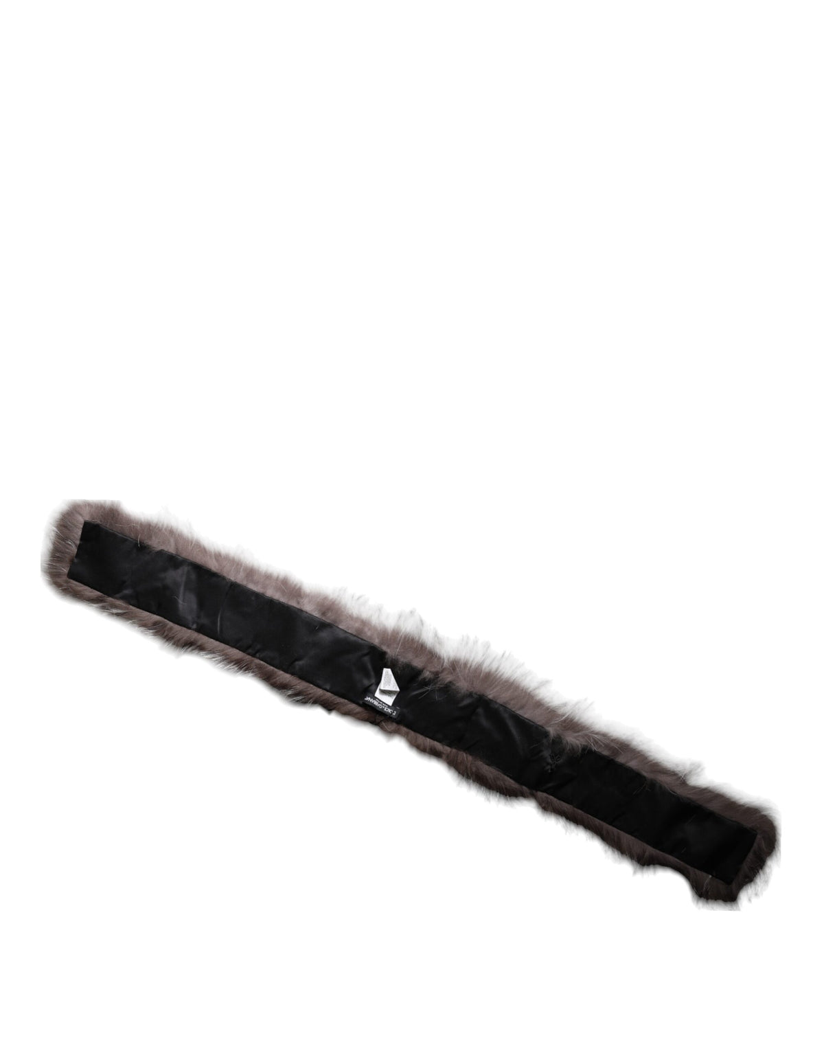 Dolce & Gabbana Grey Fox Fur Neck Wrap Warmer Winter Scarf