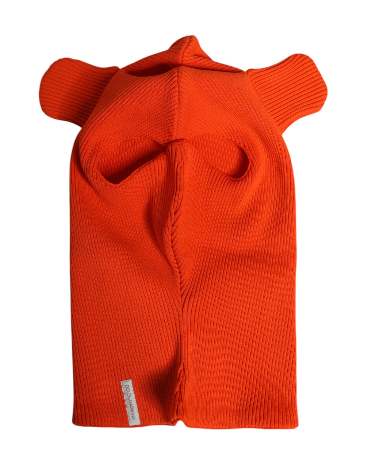 Dolce & Gabbana Orange Baumwolle Ganzkopfpackung Balaclava Hut
