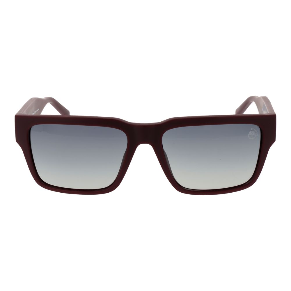 Timberland Sonnenbrille aus burgunderfarbenem Kunststoff