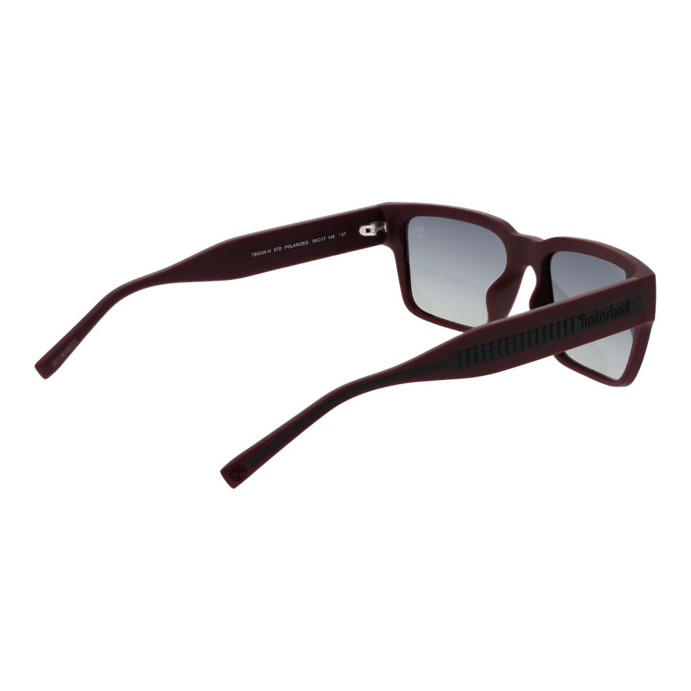 Timberland Sonnenbrille aus burgunderfarbenem Kunststoff