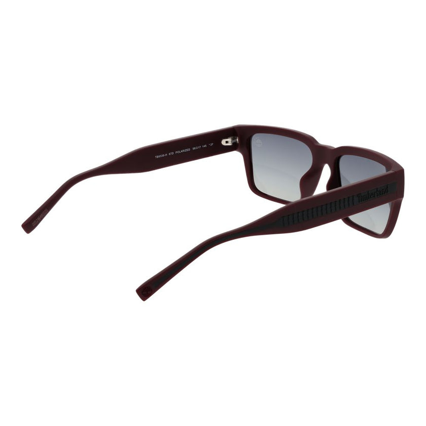 Timberland Sonnenbrille aus burgunderfarbenem Kunststoff