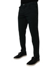 Dolce & Gabbana Dunkelgrüne Baumwolle Lose Herren Denim Jeans