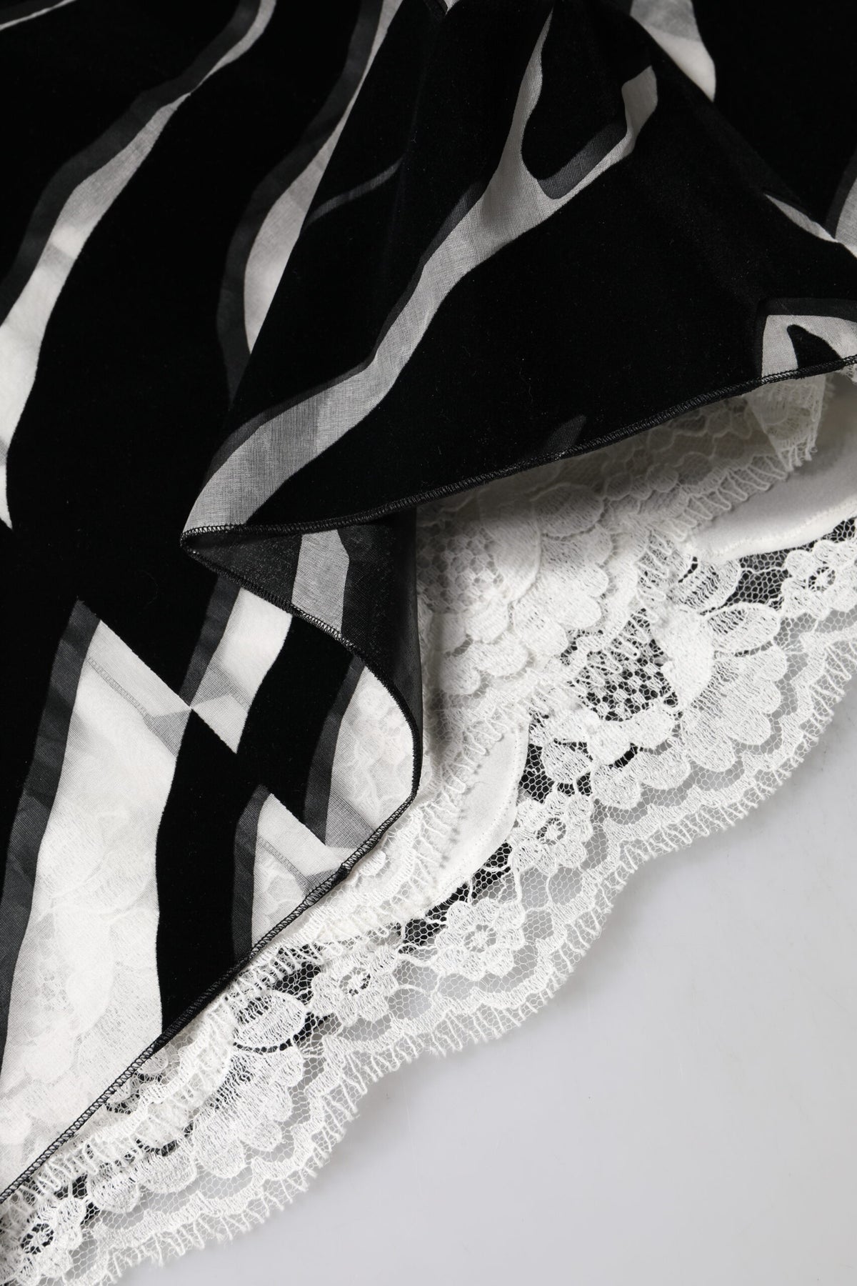 Dolce & Gabbana Black White Zebra A-Line Sheath Dress Mini Dress
