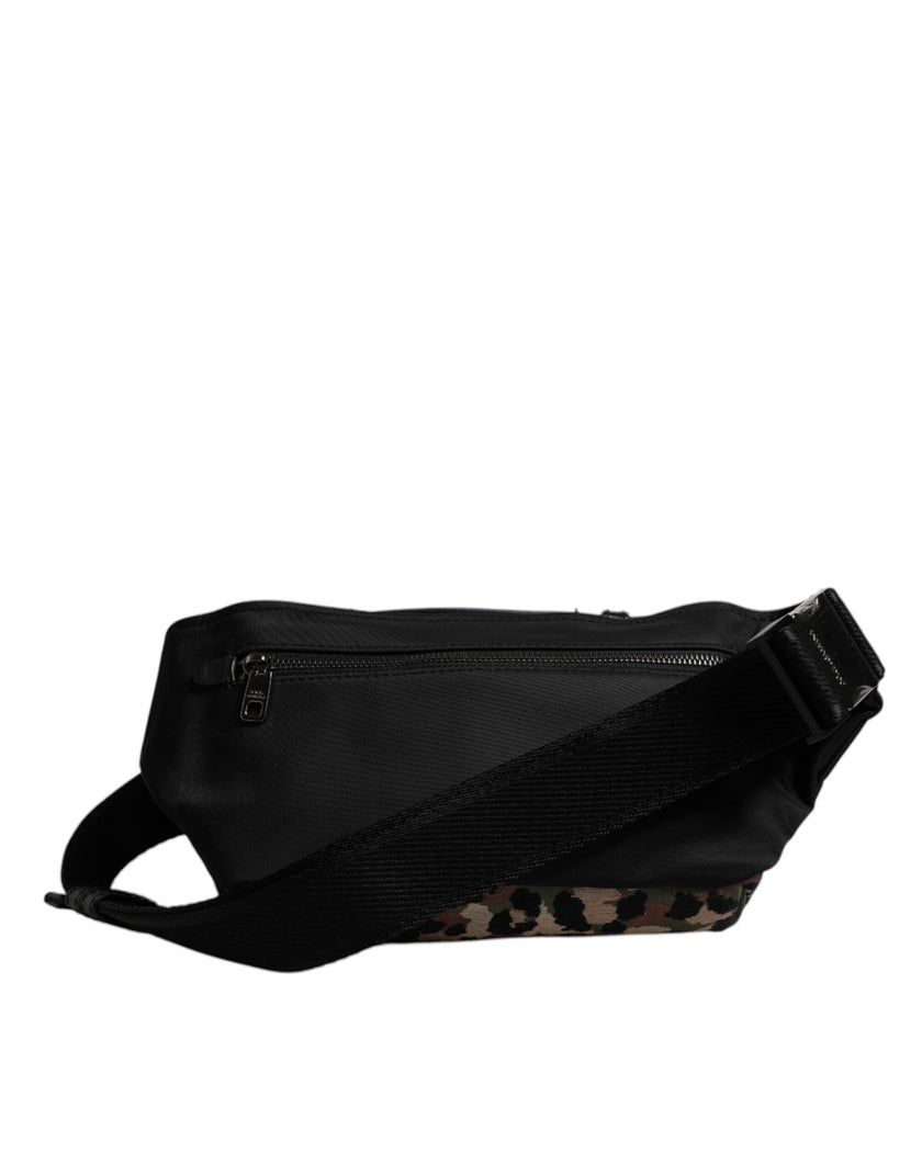 Dolce & Gabbana Multicolor Leopard DG Logo Gürtel Taille Gürteltasche