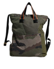 Dolce & Gabbana Militär Grün Patchwork Rucksack Rucksack Tasche