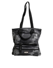 Dolce & Gabbana Graue Tarnfarben-Baumwolltasche mit mehreren Fächern Tote Bag