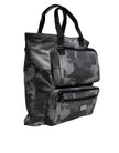 Dolce & Gabbana Graue Tarnfarben-Baumwolltasche mit mehreren Fächern Tote Bag