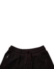 Dolce & Gabbana Maroon Baumwolle Sweatshorts Männer Bermuda Shorts