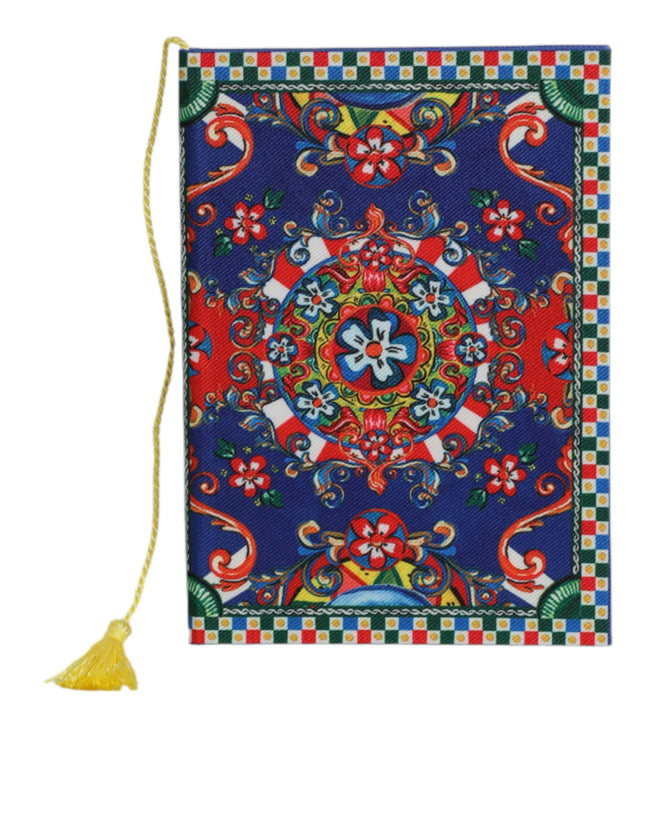 Dolce & Gabbana Notizbuch mit Carretto Siciliano Druck aus mehrfarbigem Polyester