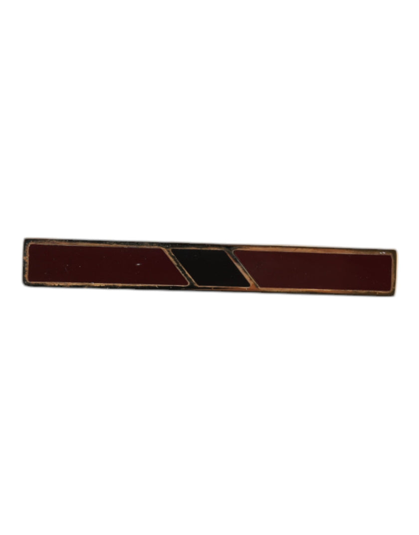 Dolce & Gabbana Multicolor Gold Ton Messing Krawattenklammer Bar