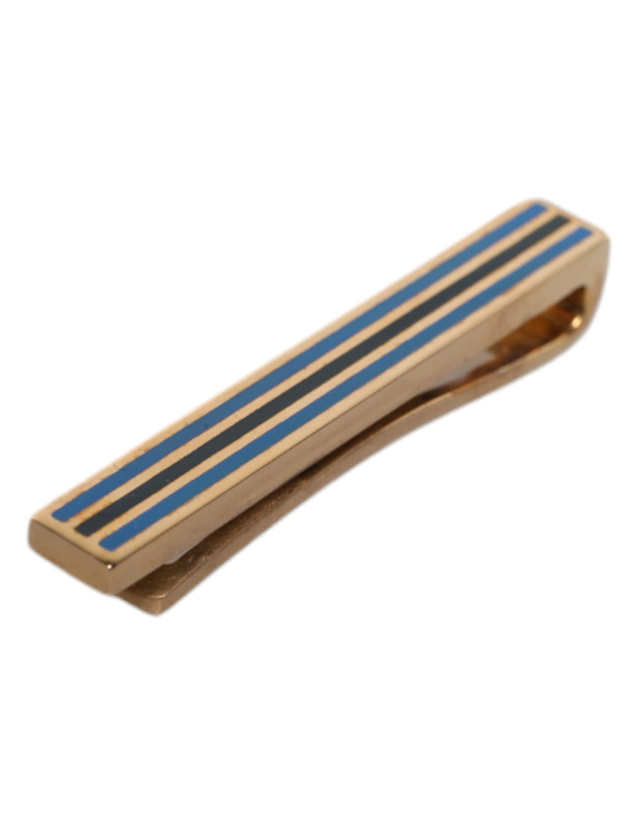 Dolce & Gabbana Goldton Messing Logo Krawattenklammer Bar