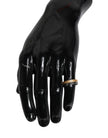 Dolce & Gabbana Gold-Silber-Ton Echtmessing DG Logo Ring