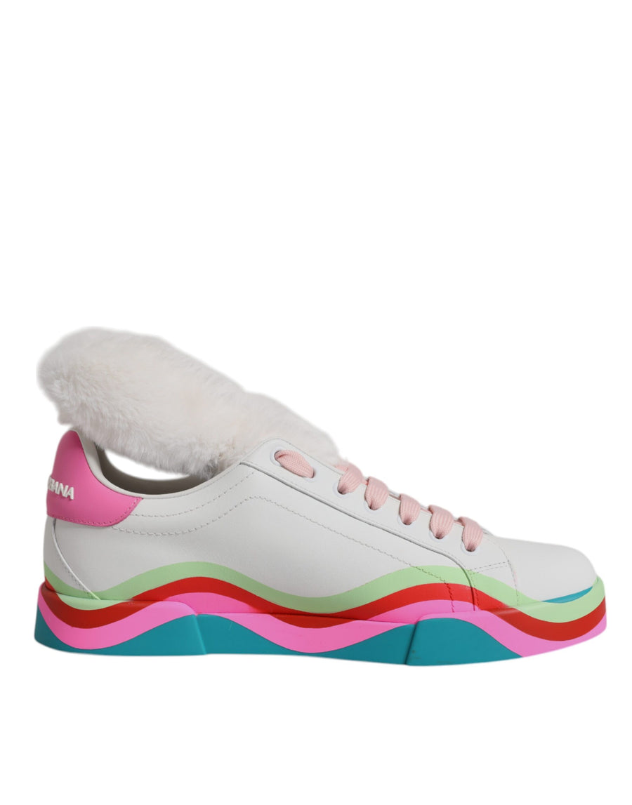 Dolce & Gabbana Multicolor Low Top Trainer Sneakers Shoes