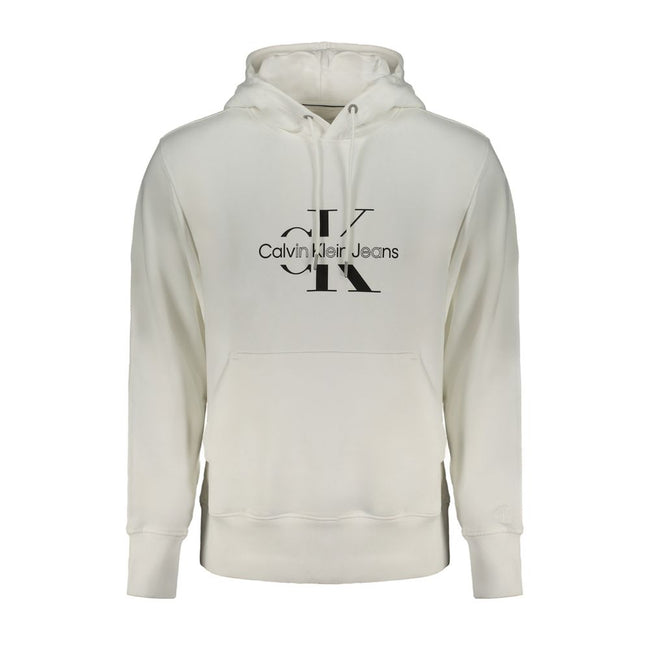 Calvin Klein Baumwoll-Pullover in Weiß