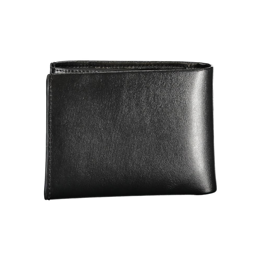 Calvin Klein Schwarzes Leder Portemonnaie