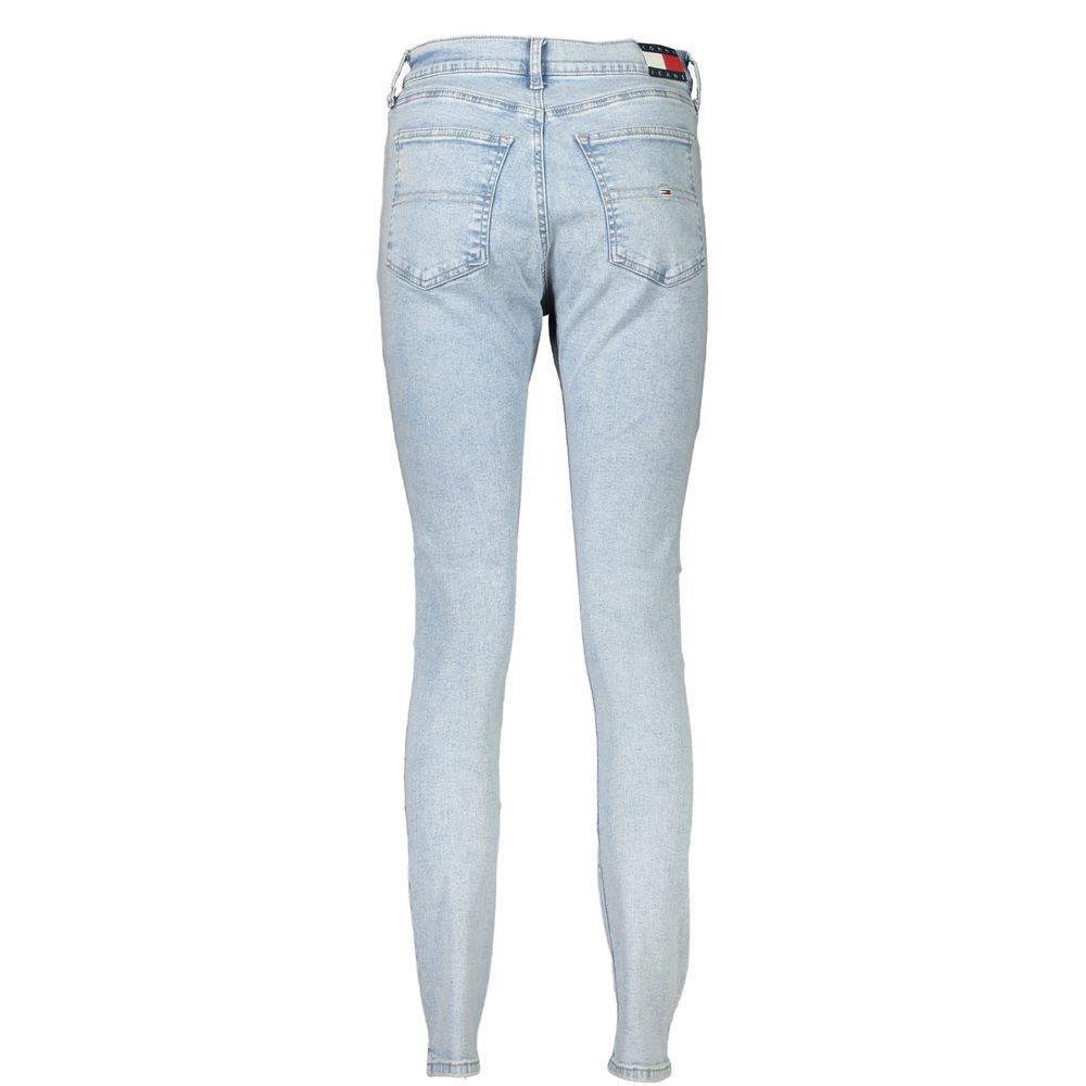Tommy Hilfiger Blaue Baumwolljeans mit geradem Bein