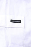 Dolce & Gabbana Weißes Baumwollhemd Hose Pyjama Set Schlafanzug