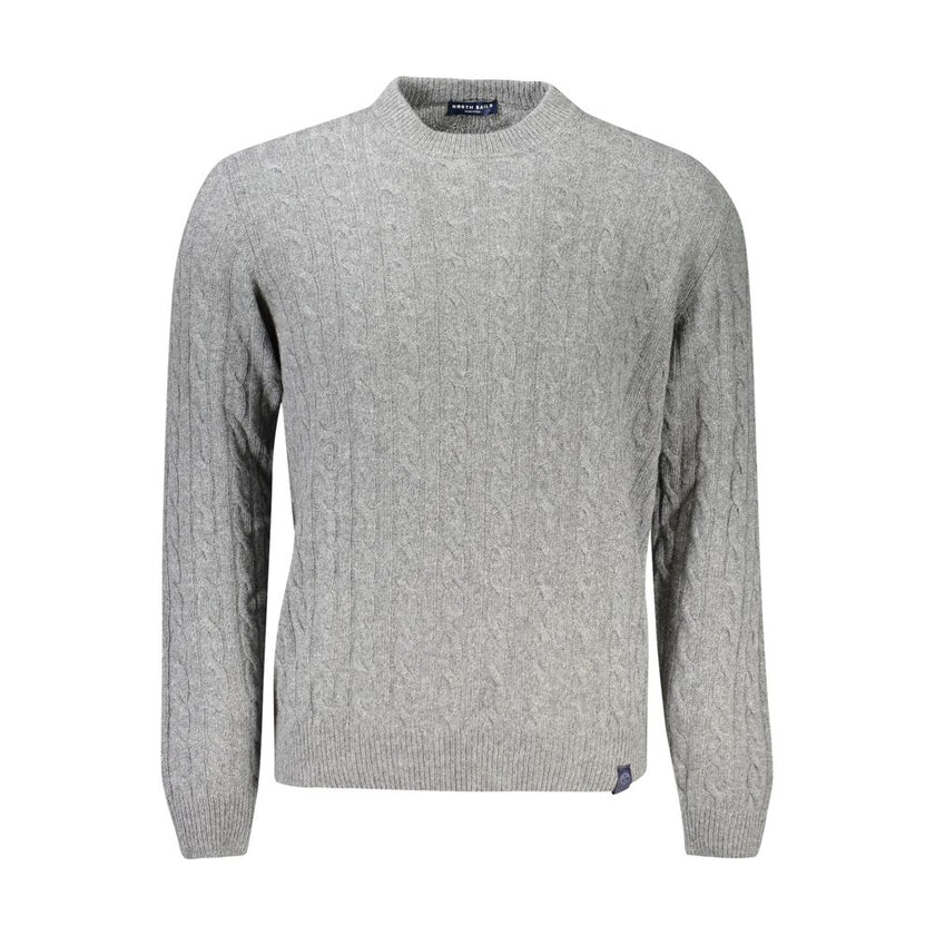 North Sails Grauer Pullover aus Wolle