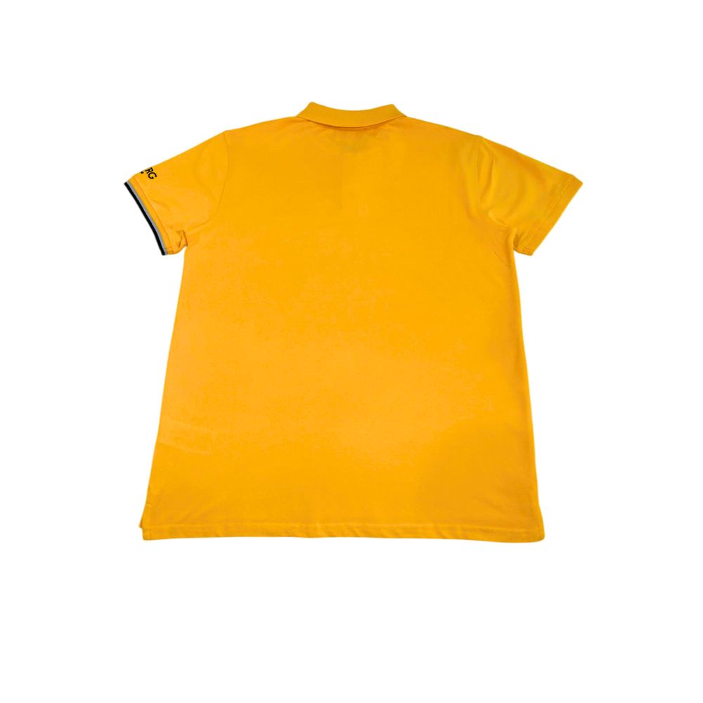 Iceberg Herren Poloshirt aus gelber Baumwolle