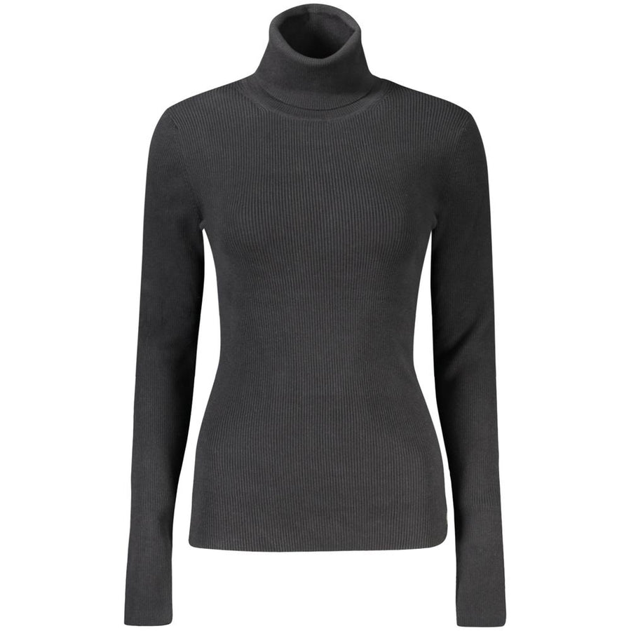 Calvin Klein Women's Black Cotton Knit Sweater