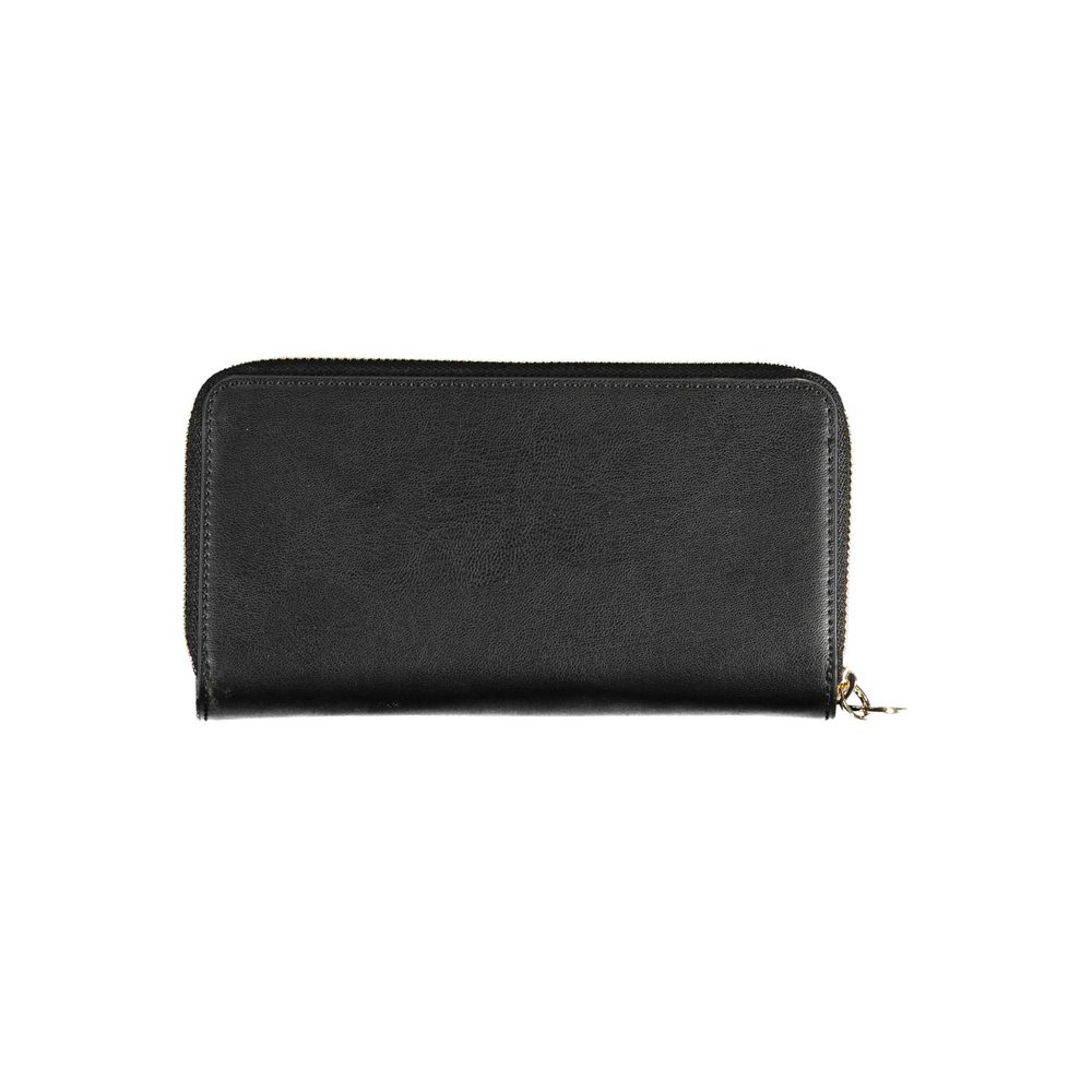 Tommy Hilfiger Black Polyurethane Women's Wallet