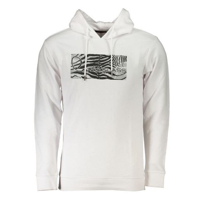 Cavalli Class Baumwoll-Pullover in Weiß