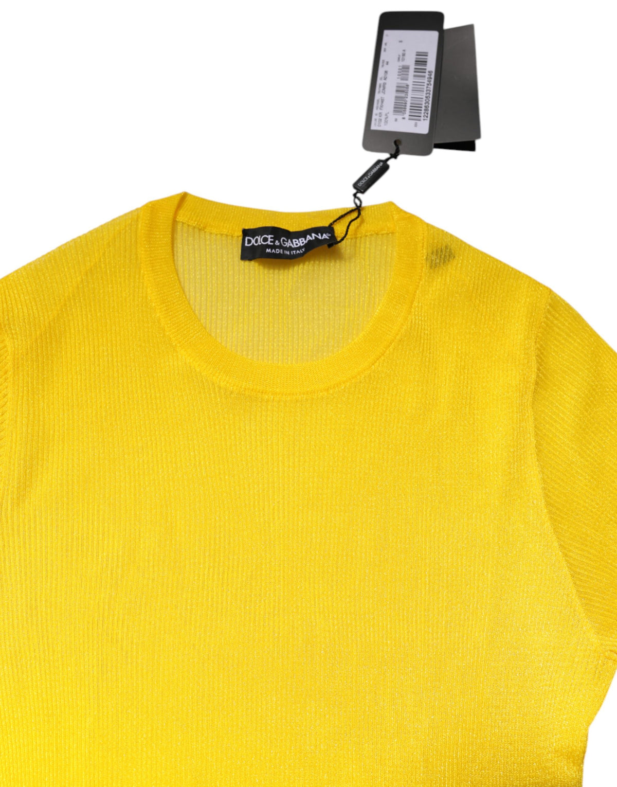 Dolce & Gabbana Gelbes Polyester Damen Pullover Top Pullover