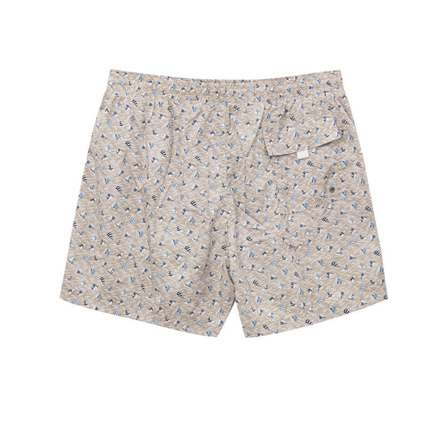 Canali Beige Polyester Badeshorts