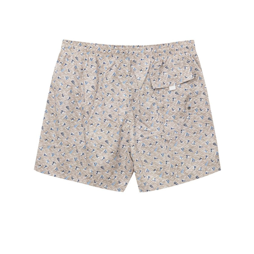 Canali Beige Polyester Badeshorts
