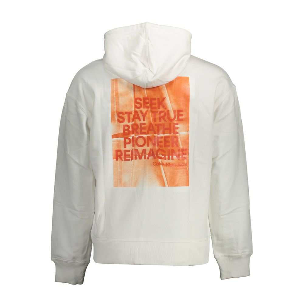 Calvin Klein Men's White Cotton Sweater