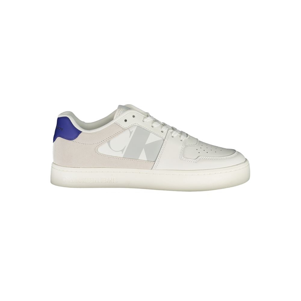 Calvin Klein Men's White Polyurethane Sneakers