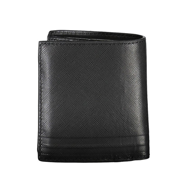Tommy Hilfiger Schwarzes Leder Portemonnaie für Herren