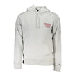 Tommy Hilfiger Grigio Herren-Kapuzenpullover aus Baumwolle