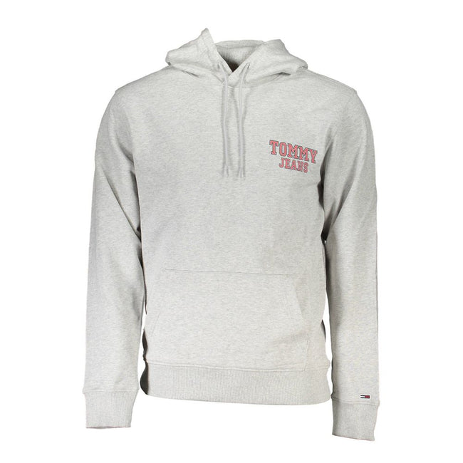 Tommy Hilfiger Grigio Herren-Kapuzenpullover aus Baumwolle
