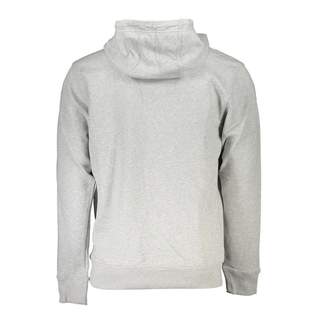 Tommy Hilfiger Grigio Herren-Kapuzenpullover aus Baumwolle